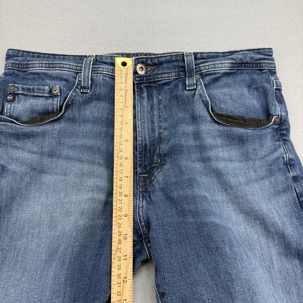 AG Adriano Goldschmied Everett Jeans Mens 34x34 (32x29 Fit) Slim Straight Hemmed